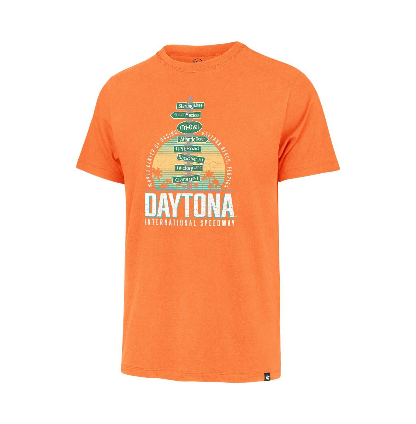 Мужская футболка '47 Brand Orange Daytona International Speedway Daytona 500 Franklin — фото 2