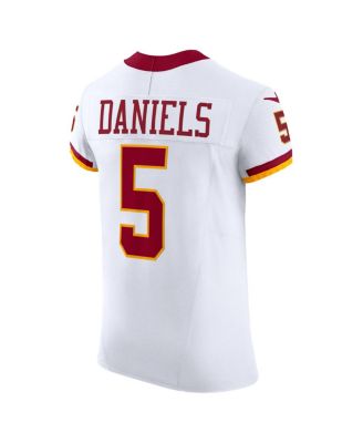 Men's Jayden Daniels White Washington Commanders Alternate 2 Super Bowl Era Vapor F.U.S.E. Elite Jersey