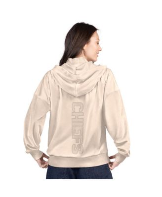 Women's Tan Kansas City Chiefs Rookie Full-Zip Hoodie