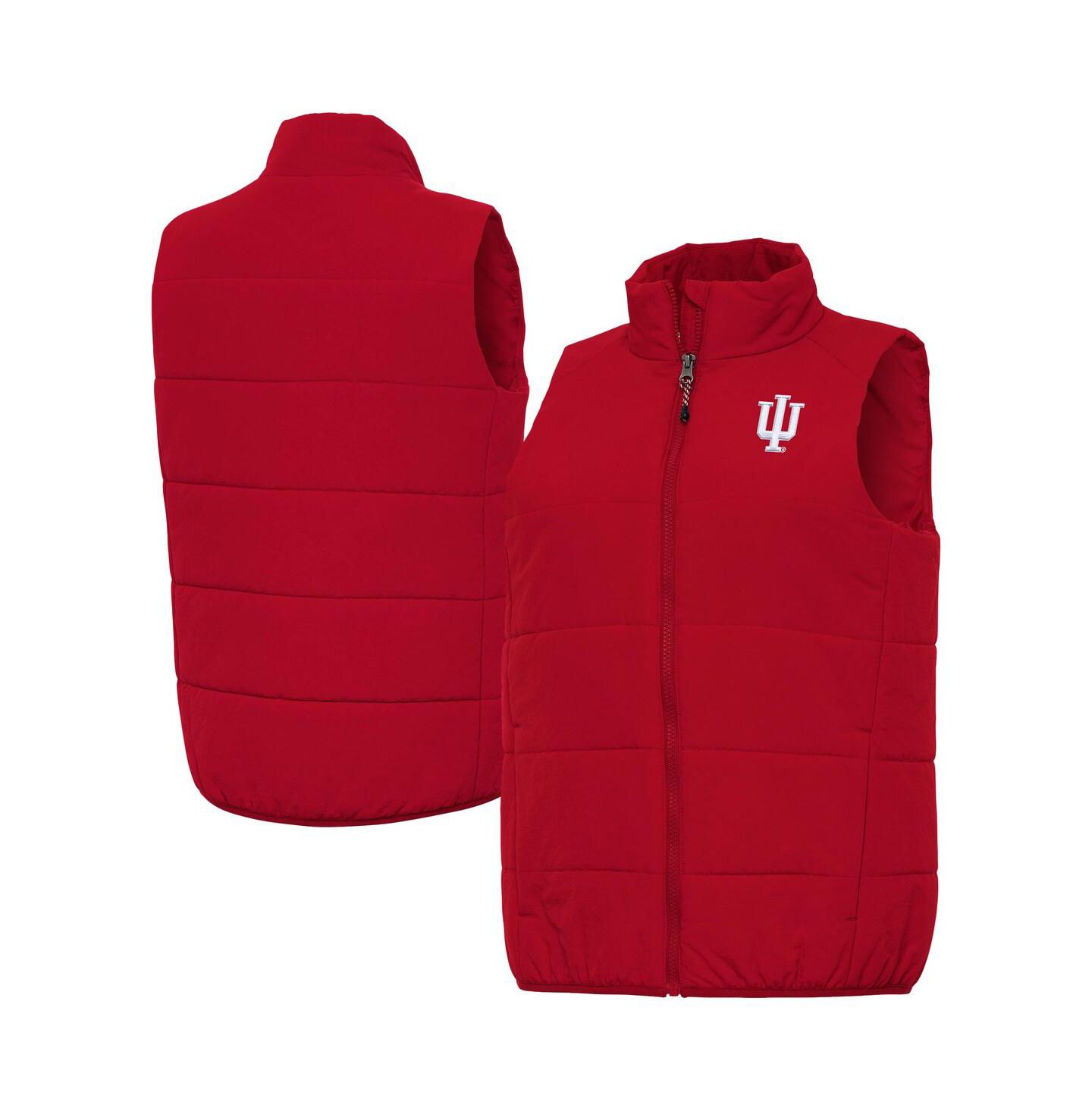 Женский жилет Antigua Crimson Indiana Hoosiers Experience Full-Zip Vest — фото 1