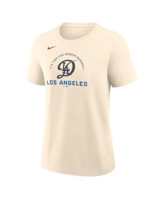 Women's Natural Los Angeles Dodgers City Connect Arch T-Shirt
