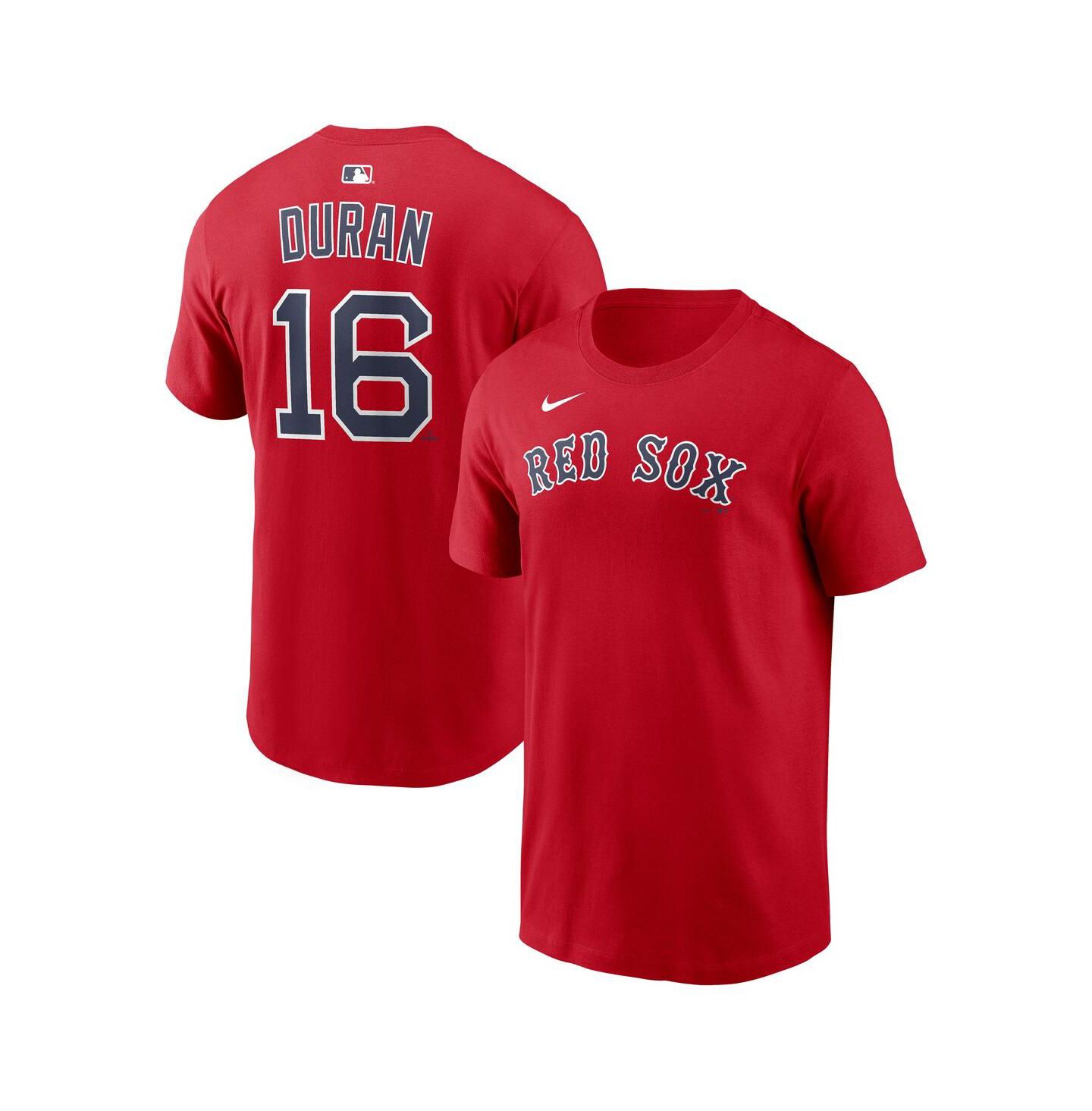 Мужская футболка Nike Jarren Duran Red Boston Red Sox Name & Number — фото 1