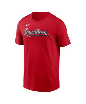 Men's Jos&eacute; Ramírez Red Cleveland Guardians Name & Number T-Shirt
