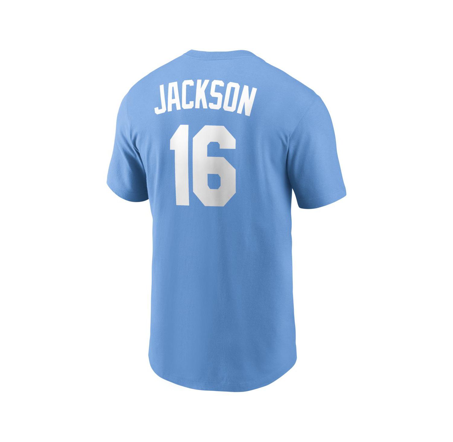 Men's Bo Jackson Light Blue Kansas City Royals Cooperstown Collection Name & Number T-Shirt