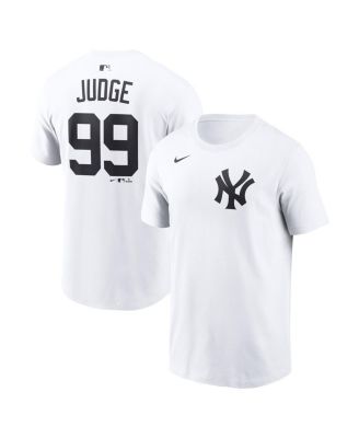 Men's Aaron Judge White New York Yankees Name & Number T-Shirt