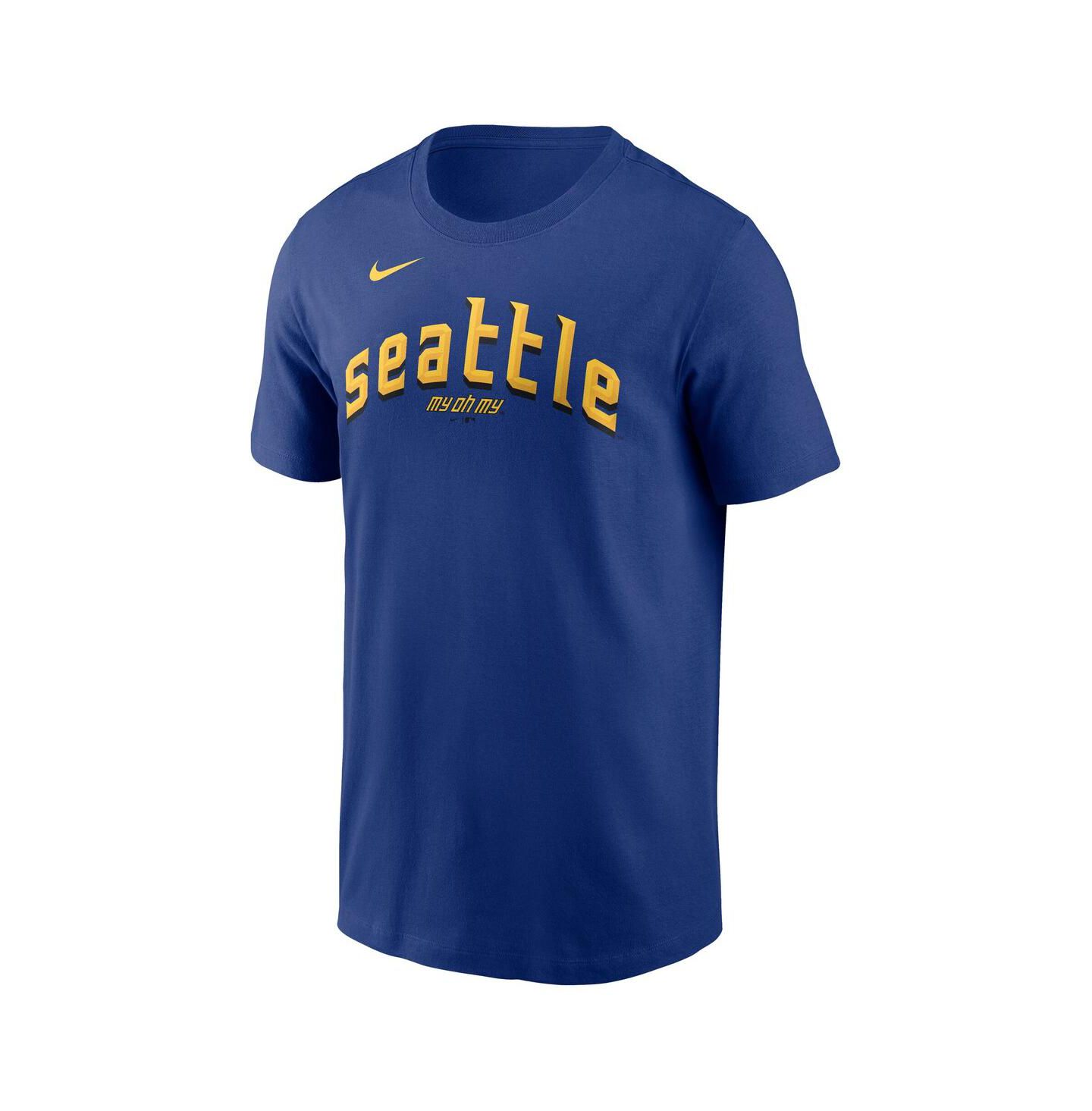 Мужская футболка Nike Cal Raleigh Royal Seattle Mariners City Connect Name & Number — фото 2