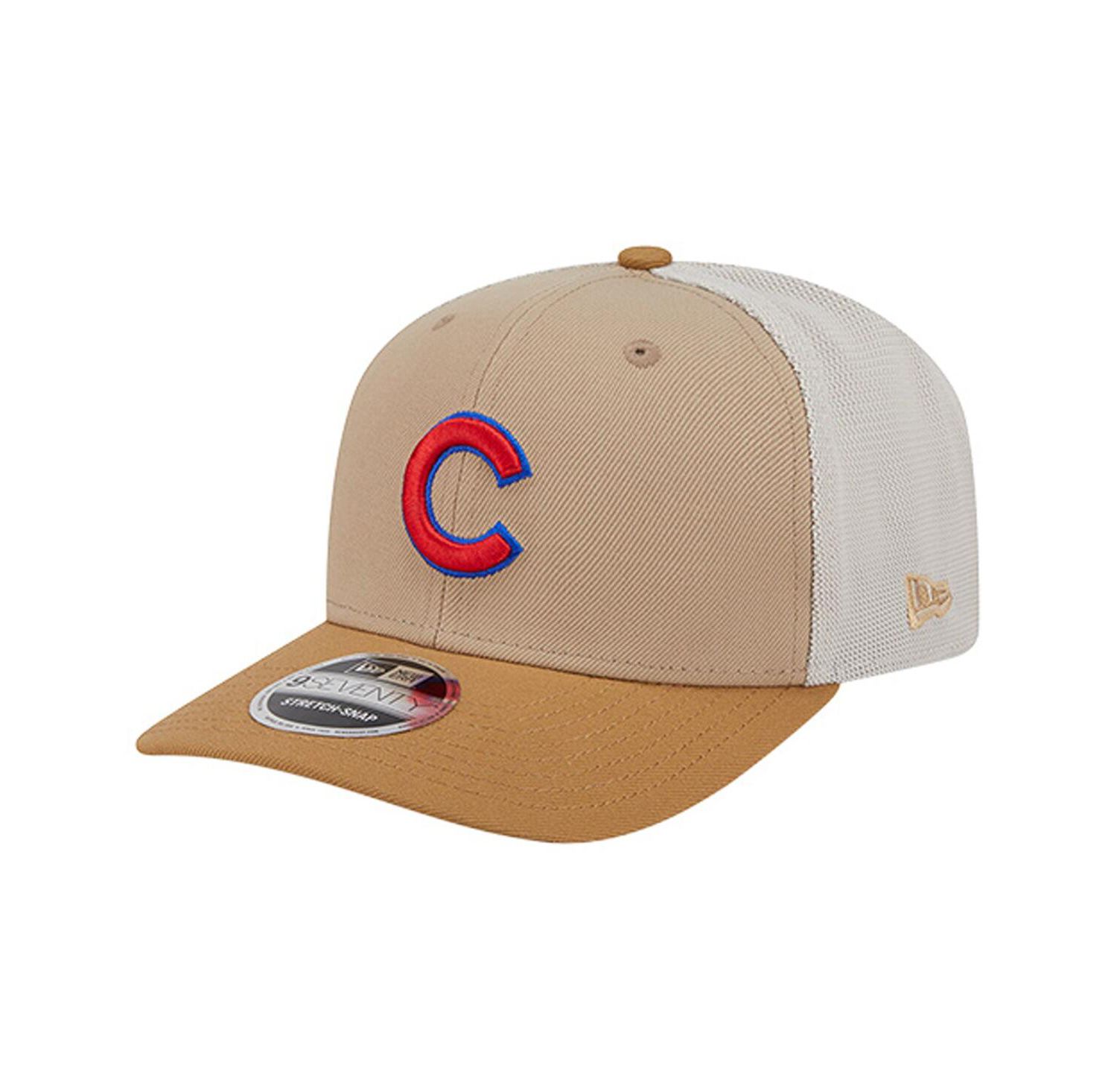 Men's Stone Chicago Cubs 9SEVENTY Trucker Adjustable Hat
