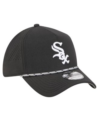 Men's Black Chicago White Sox 39THIRTY A-Frame Perforated Flex Hat