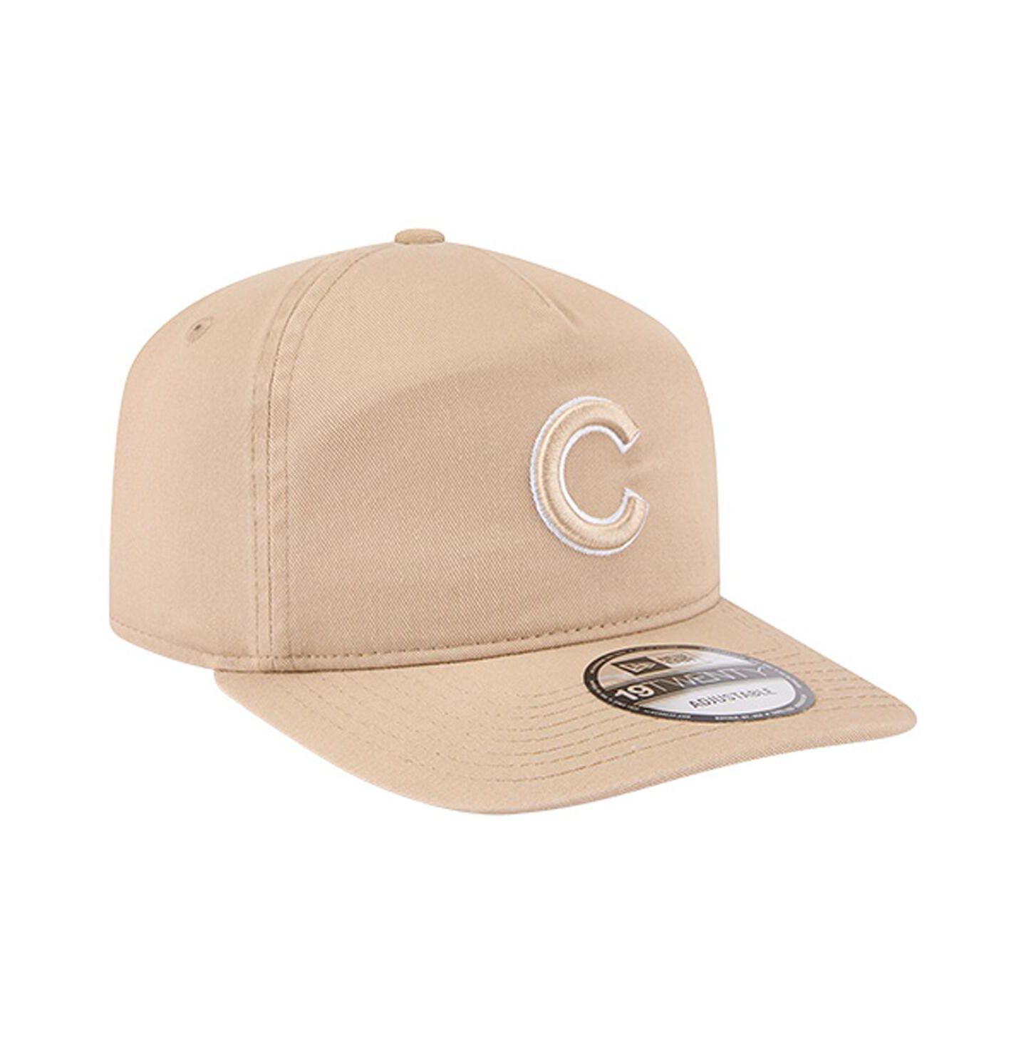 Мужская кепка New Era Light Beige Chicago Cubs Cam 19TWENTY Adjustable Hat — фото 3