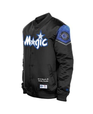 Men's Black Orlando Magic 2025/26 City Edition Full-Snap Satin Jacket
