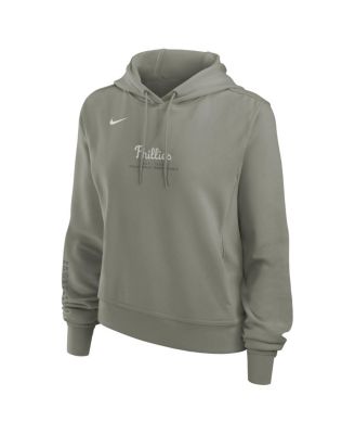 Women's Olive Philadelphia Phillies One Tri-Blend Dri-FIT Hoodie