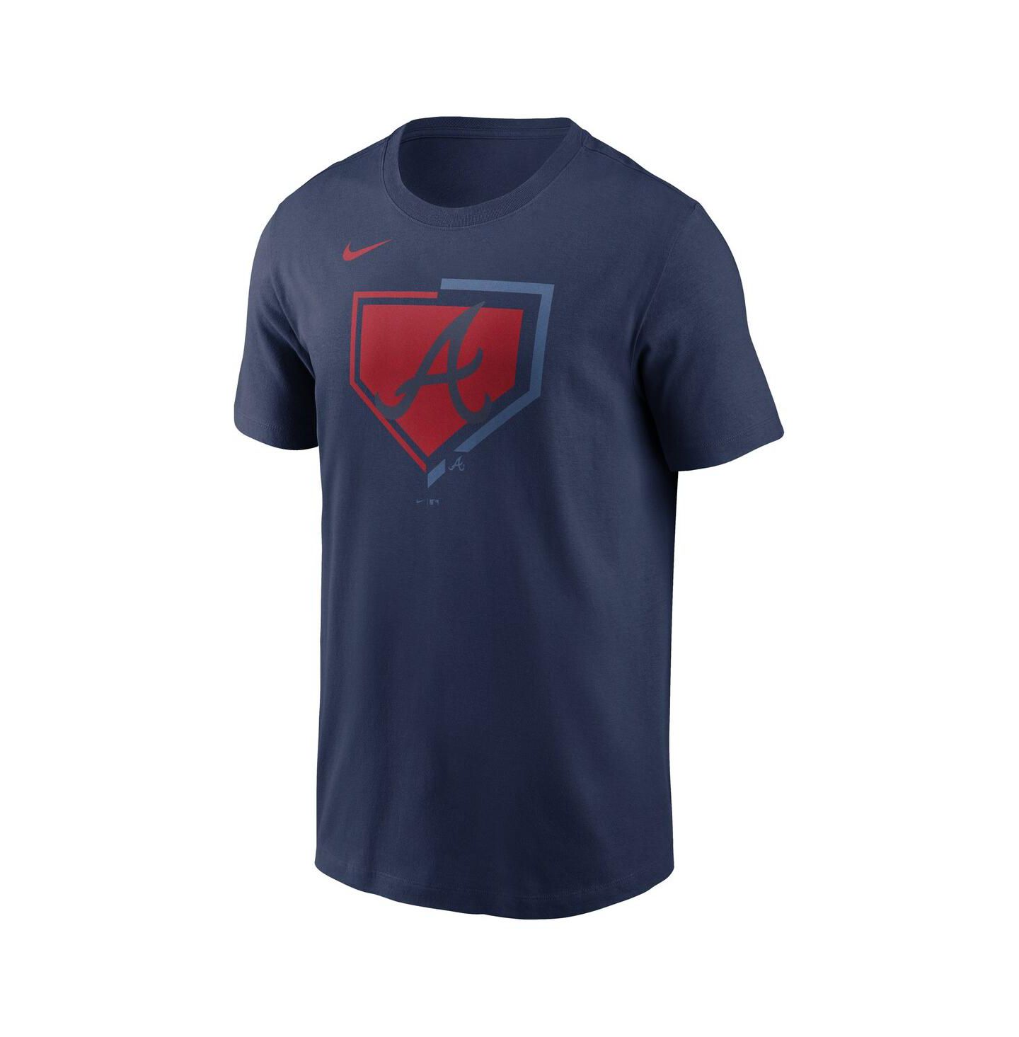 Мужская футболка Nike Navy Atlanta Braves Icon — фото 2