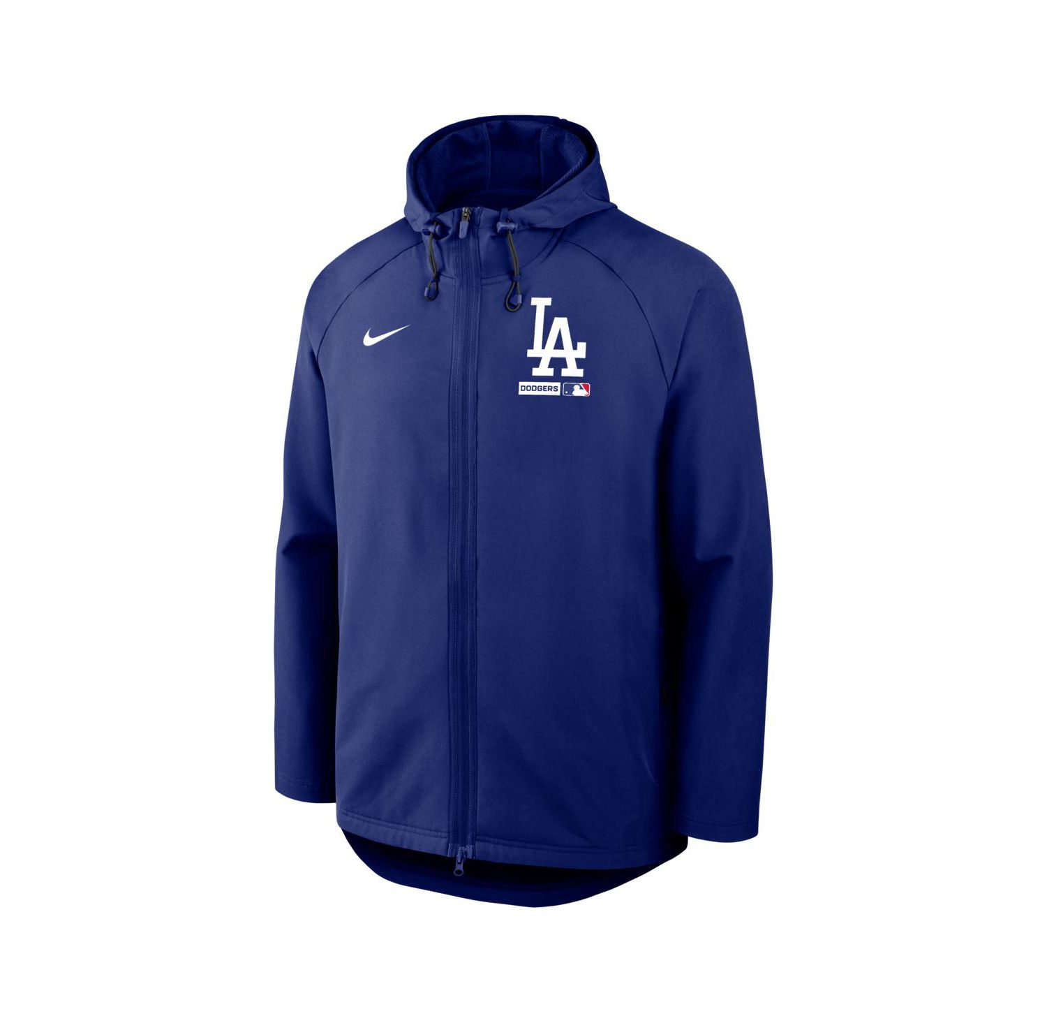 Men's Royal Los Angeles Dodgers Authentic Collection Raglan Therma-FIT Full-Zip Hooded Jacket