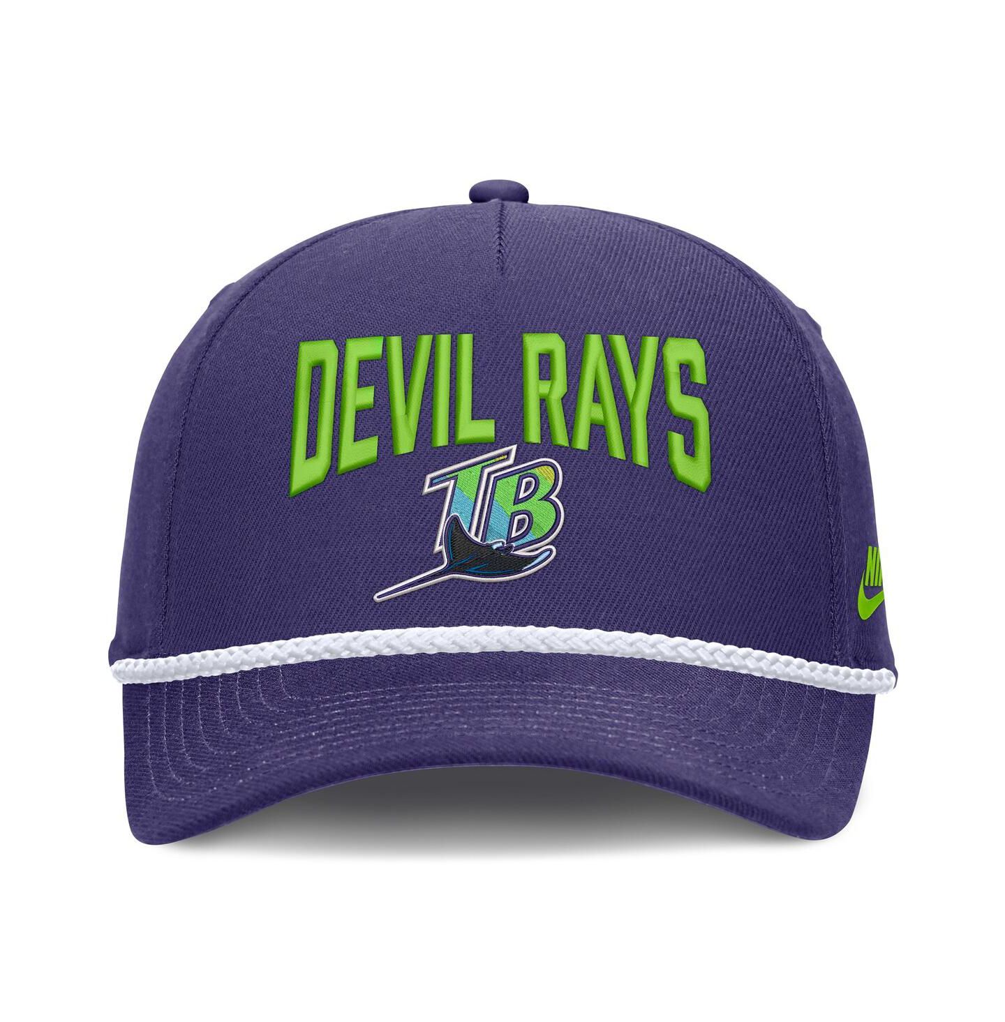 Мужская кепка Nike Purple Tampa Bay Rays Cooperstown Rise Adjustable Hat — фото 2