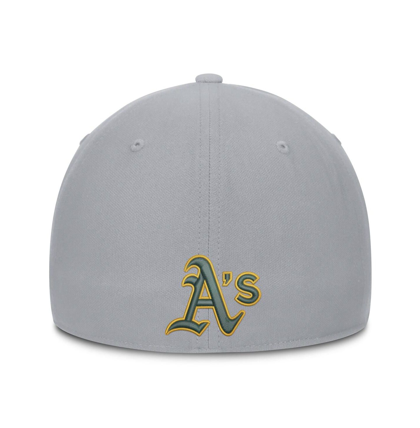 Мужская кепка Nike Gray Athletics Primetime Dri-FIT Rise Bozz Flex Hat — фото 4