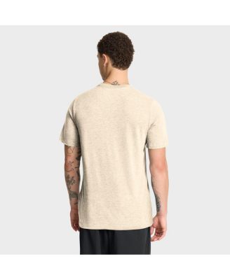 Men's Natural New York Mets Wordmark Tri-Blend T-Shirt