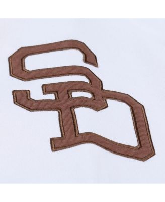 Men's White San Diego Padres Cooperstown Collection Fleece Hoodie