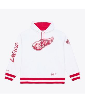 Men's White Detroit Red Wings Arctic Fleece Hoodie