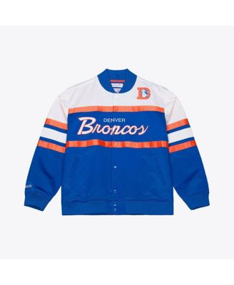 Men's Royal Denver Broncos Head Coach Lightweight Full-Snap Satin Jacket