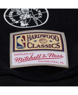 Women's Black Boston Celtics Hardwood Classics Script Lightweight Sweatshirt