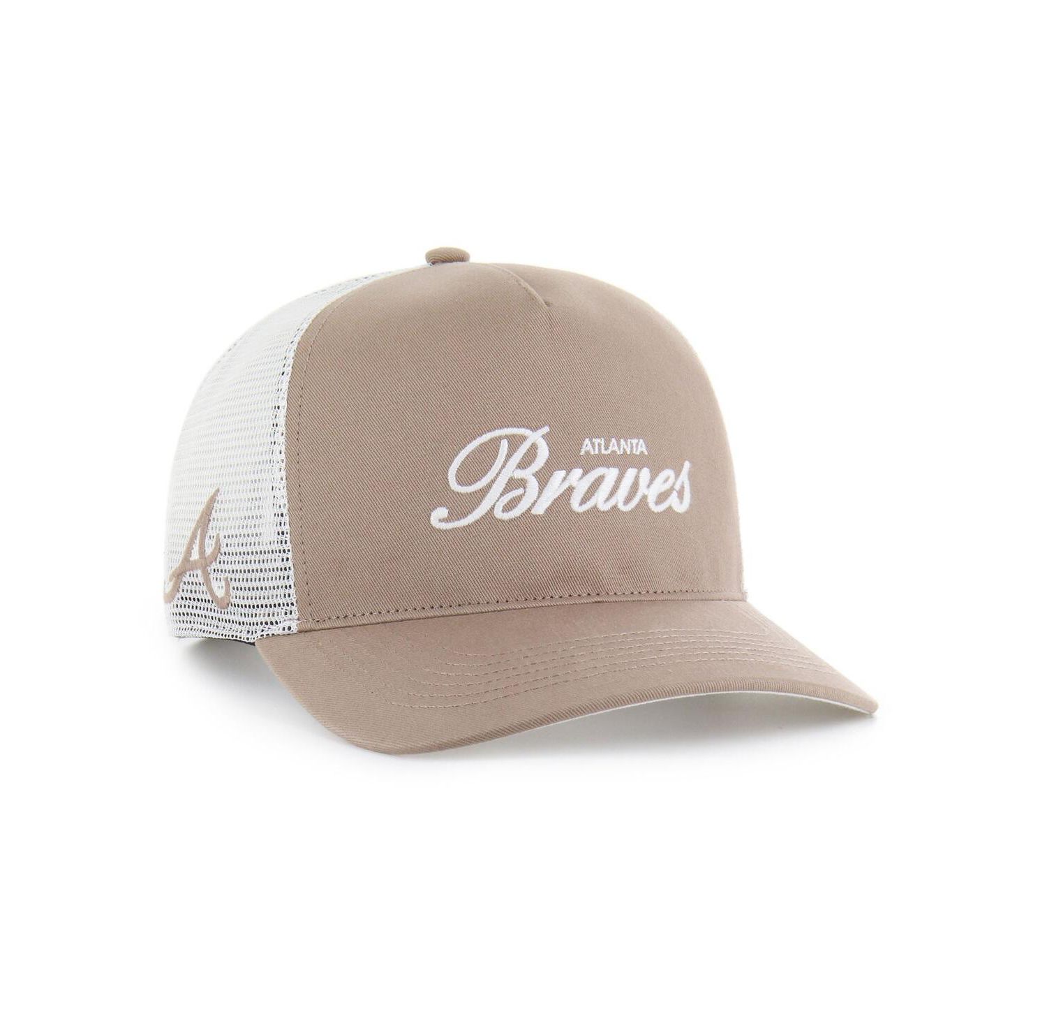 Men's Brown Atlanta Braves Foundational Mesh Hitch Adjustable Hat