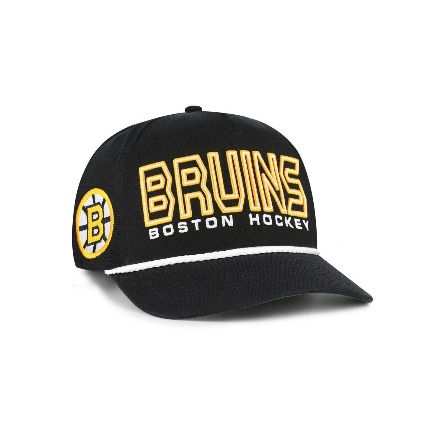 Men's Black Boston Bruins Byline Hitch Adjustable Hat