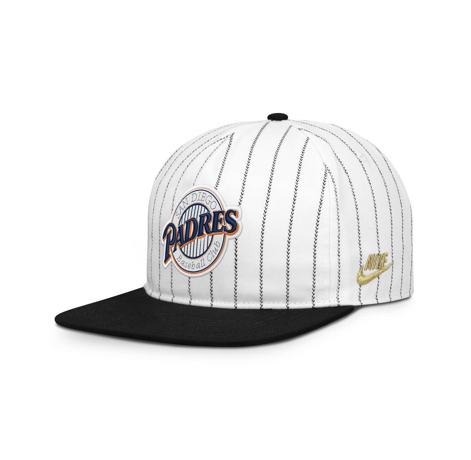 Men's White/Black San Diego Padres Cooperstown Collection Pro Adjustable Hat