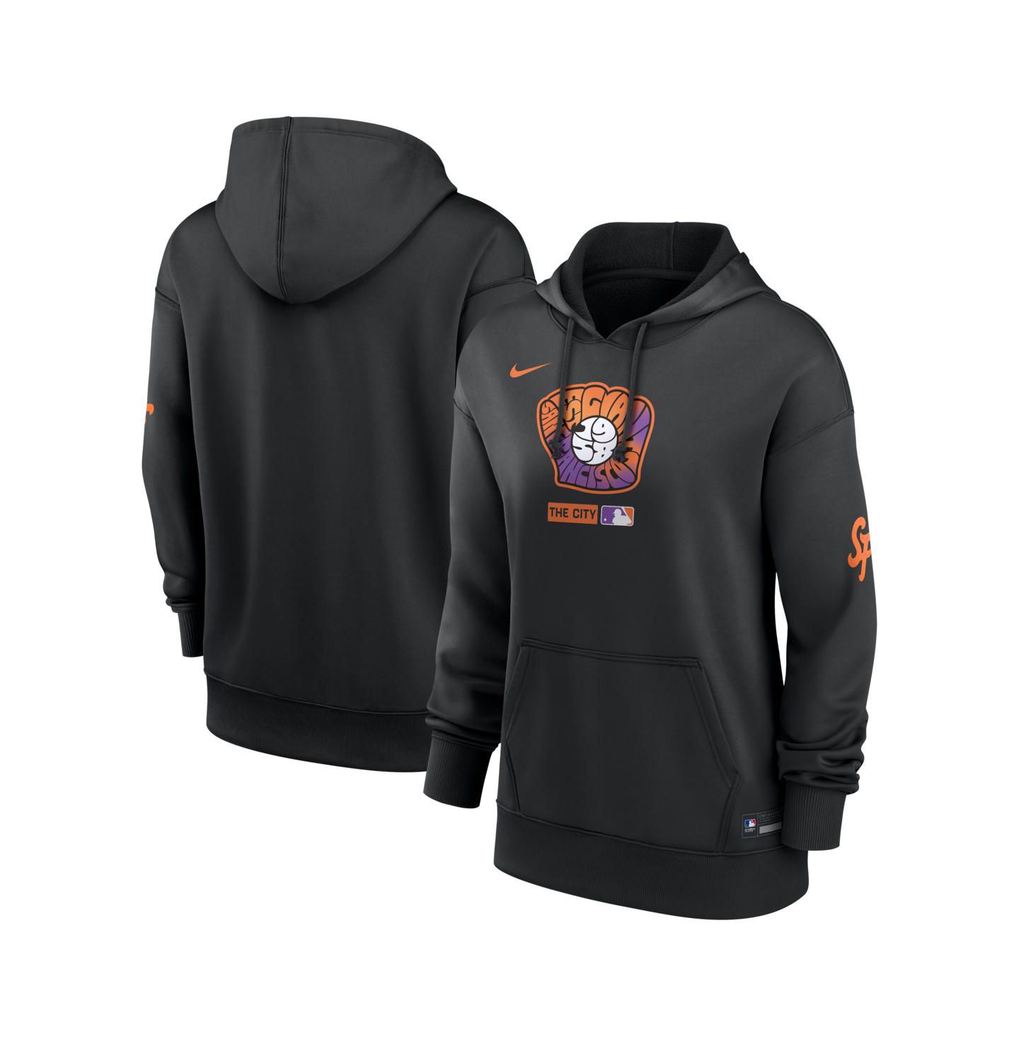 Женское худи Nike Black San Francisco Giants Authentic Collection City Connect Therma — фото 1