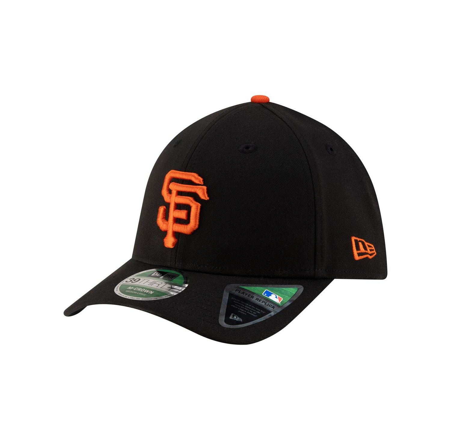 Men's Black San Francisco Giants Player Replica 39THIRTY M-Crown Flex Hat