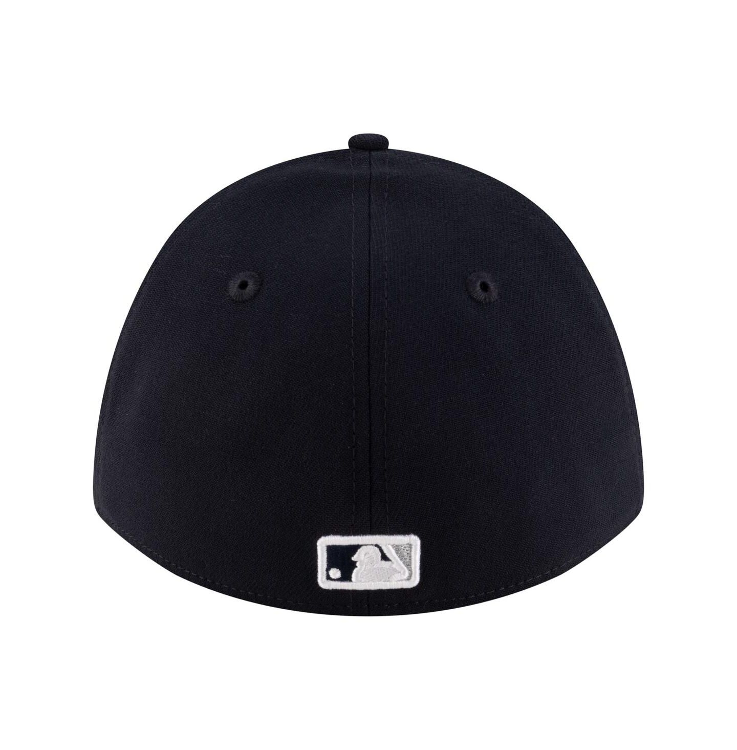 Мужская кепка New Era Navy New York Yankees Player Replica 39THIRTY M-Crown Flex Hat — фото 4