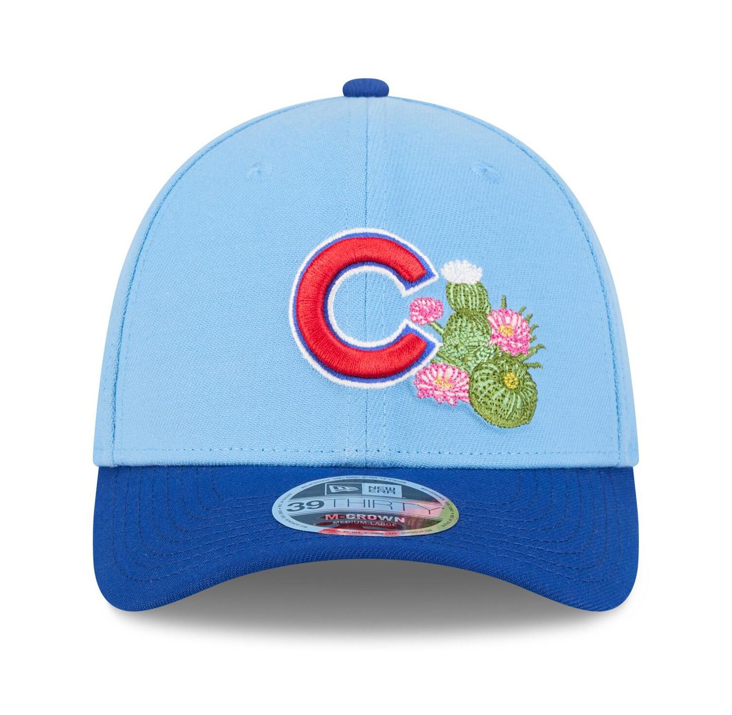 Men's Light Blue/Royal Chicago Cubs 2026 Spring Training M-Crown 39THIRTY Flex Hat