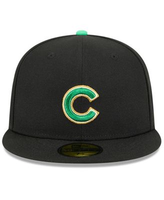 Men's Black Chicago Cubs 2026 St. Patrick's Day 59FIFTY Fitted Hat