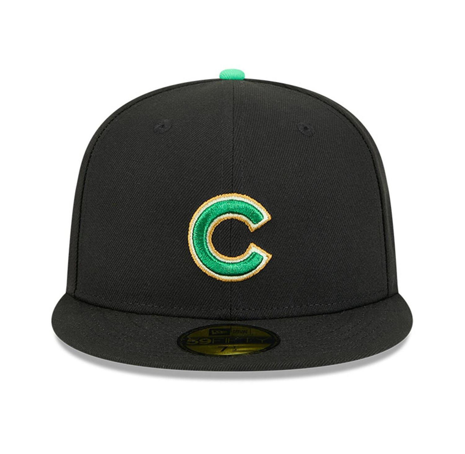 Men's Black Chicago Cubs 2026 St. Patrick's Day 59FIFTY Fitted Hat