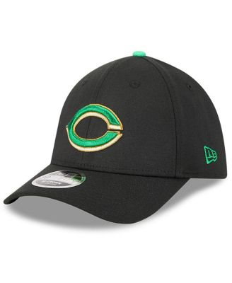 Men's Black Cincinnati Reds 2026 St. Patrick's Day 39THIRTY Flex Hat