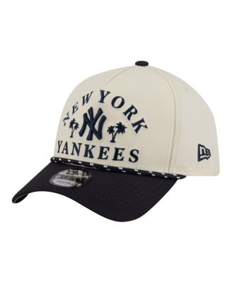 Men's Cream New York Yankees 2026 Spring Training Fan Pack Rope A-Frame 9FORTY Adjustable Hat