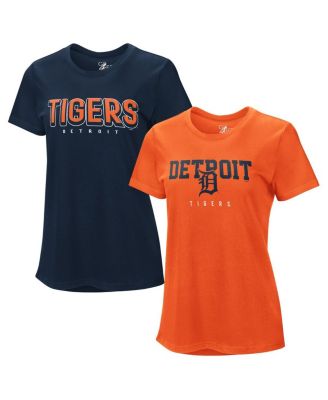 Women's Navy/Orange Detroit Tigers Two T-Shirt Combo Pack
