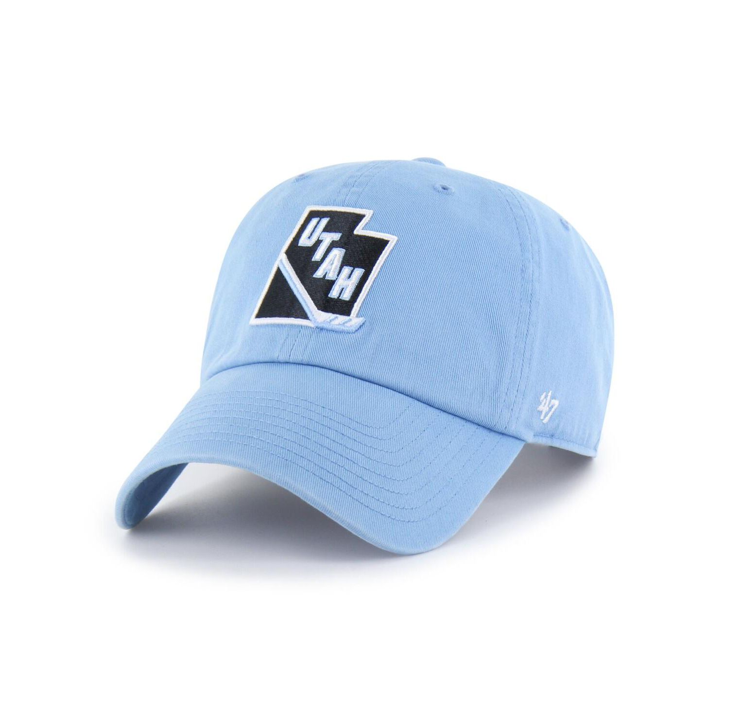 Men's Light Blue Utah Mammoth Alternate Logo Clean Up Adjustable Hat