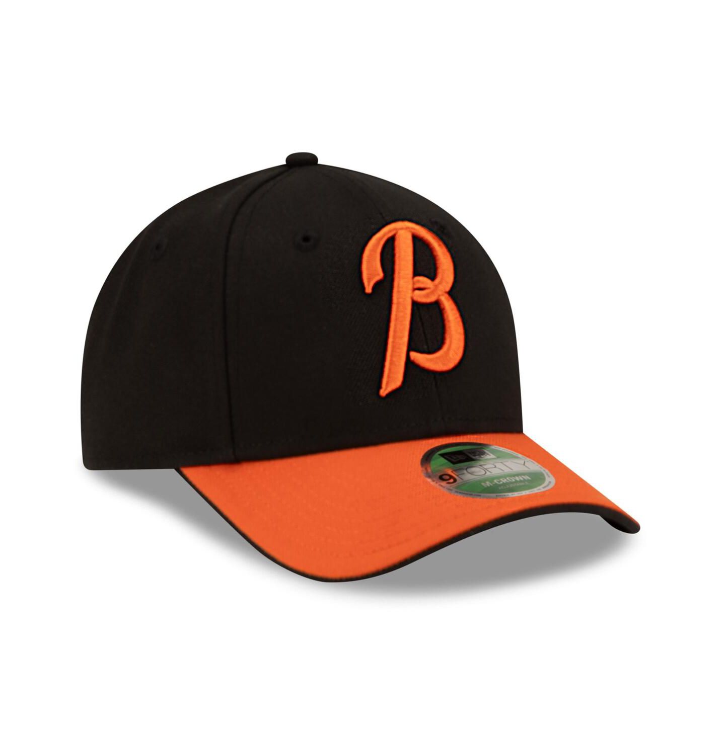 Мужская кепка New Era Black/Orange Baltimore Orioles Player Replica 9FORTY Adjustable Hat — фото 3