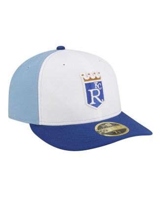 Men's White/Blue Kansas City Royals Authentic Collection On-Field Low Profile 59FIFTY Fitted Hat