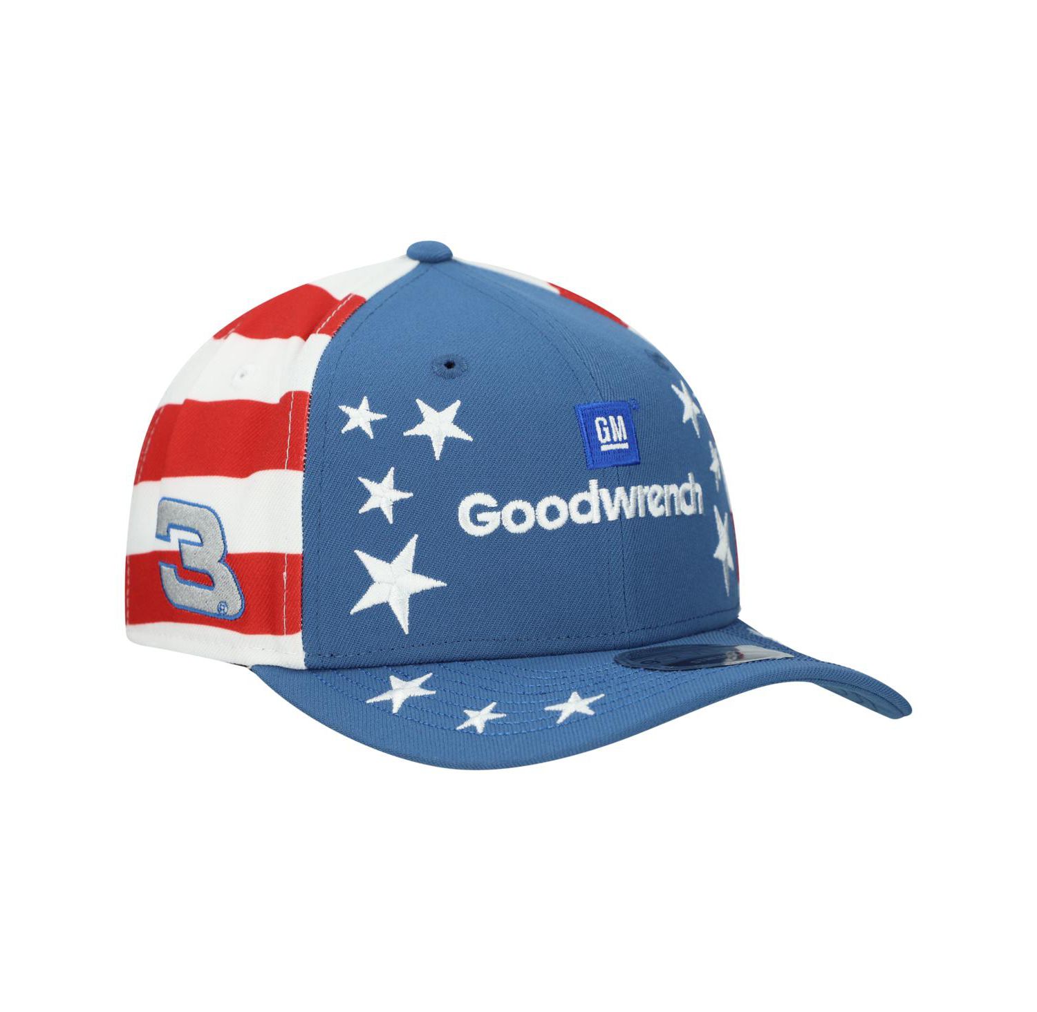 Men's Blue Dale Earnhardt COOLERA 9SEVENTY Flag Adjustable Hat