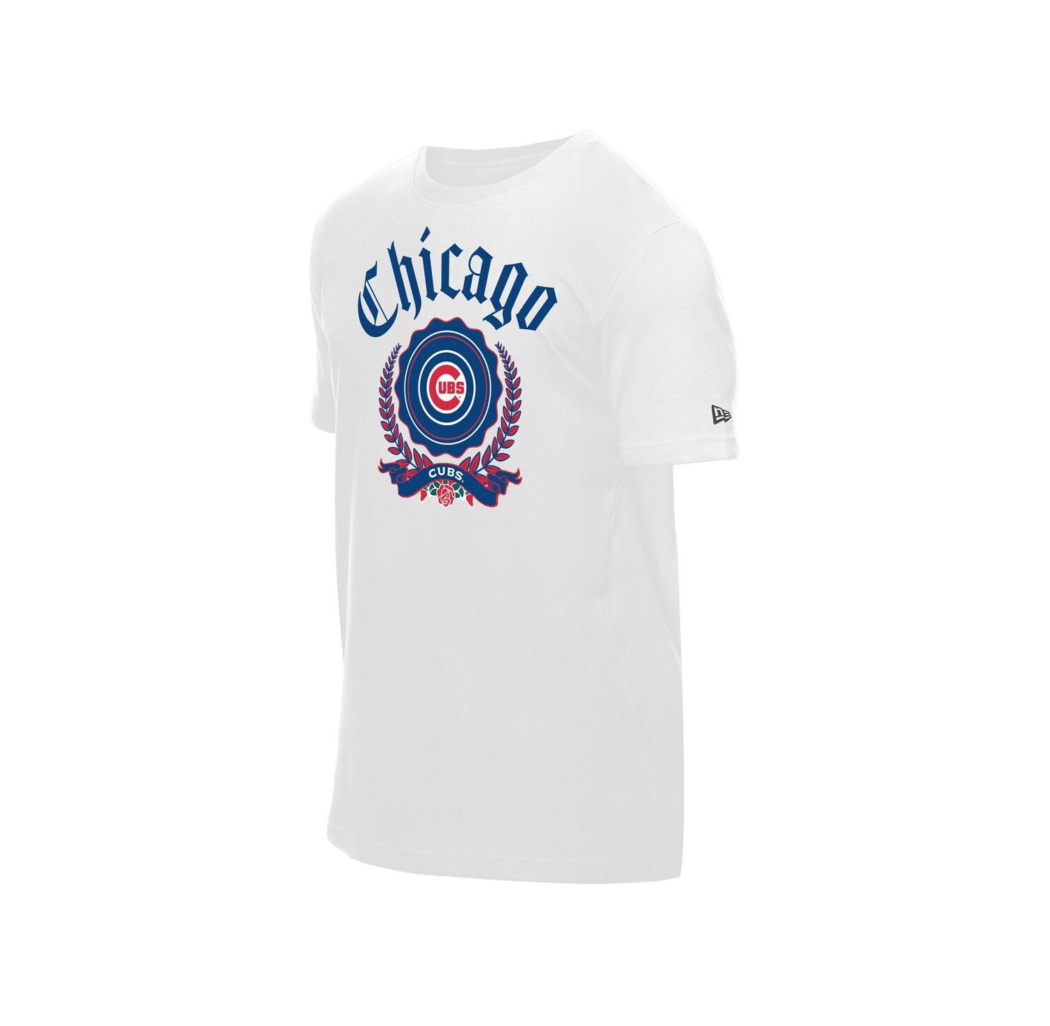 Men's White Chicago Cubs Fleur Domestic T-Shirt