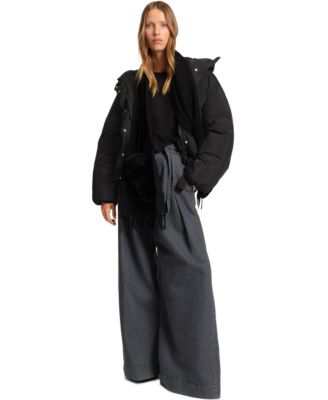 BOSS by Women's Crinkle Fabric Regular-Fit Jacket