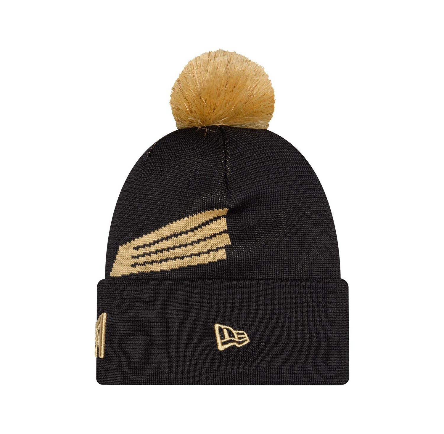 Men's Black LAFC 2026 Jersey Hook Cuffed Knit Hat with Pom