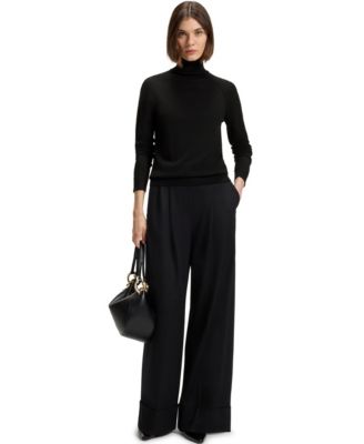 BOSS by Women's Merino Wool Rollneck Sweater