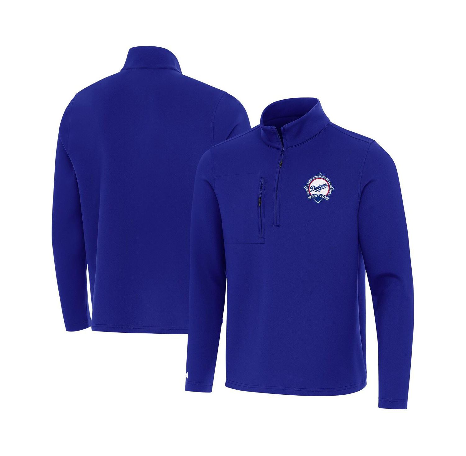 Men's Royal Los Angeles Dodgers Back-to-Back World Series Champions Insider Quarter-Zip