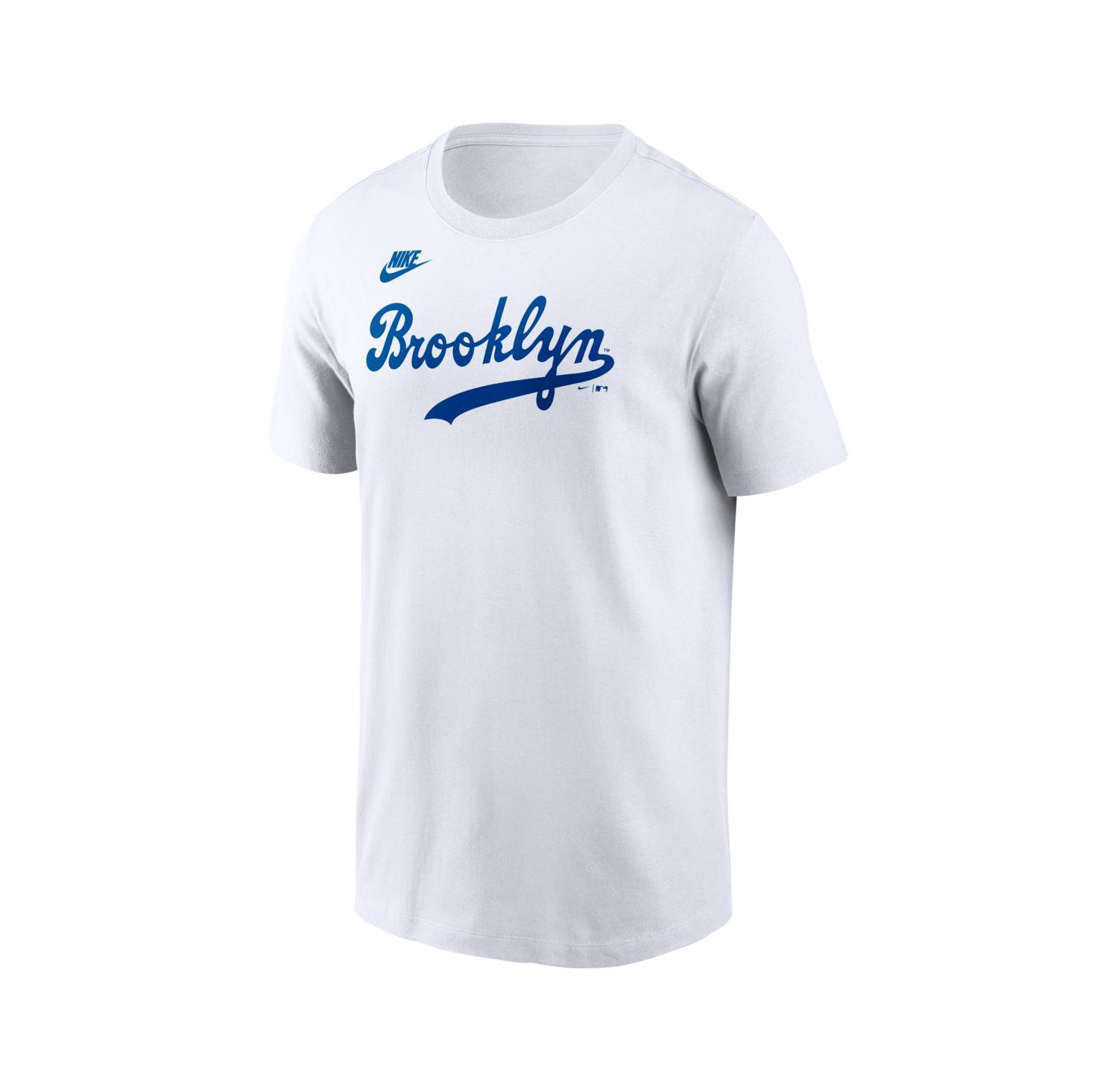 Men's White Brooklyn Dodgers Cooperstown Collection Wordmark T-Shirt