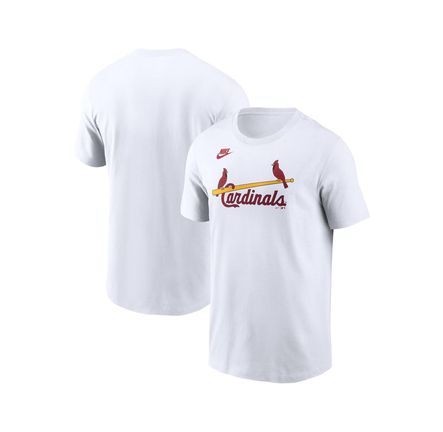Men's White St. Louis Cardinals Cooperstown Collection Wordmark T-Shirt