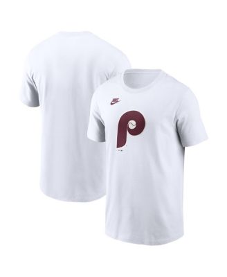 Men's White Philadelphia Phillies Cooperstown Collection Logo T-Shirt