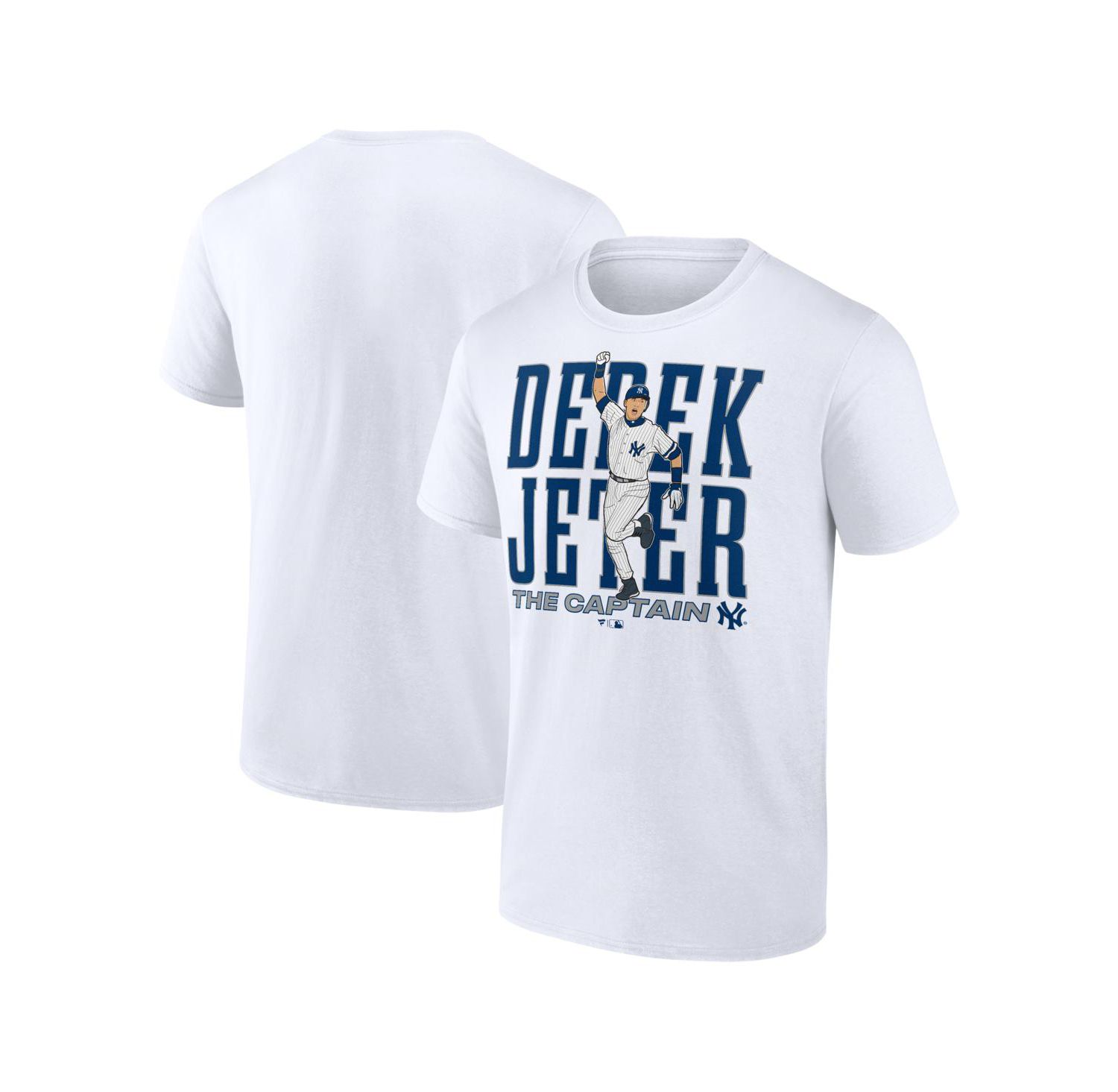 Men's Derek Jeter White New York Yankees Cooperstown Collection Player T-Shirt