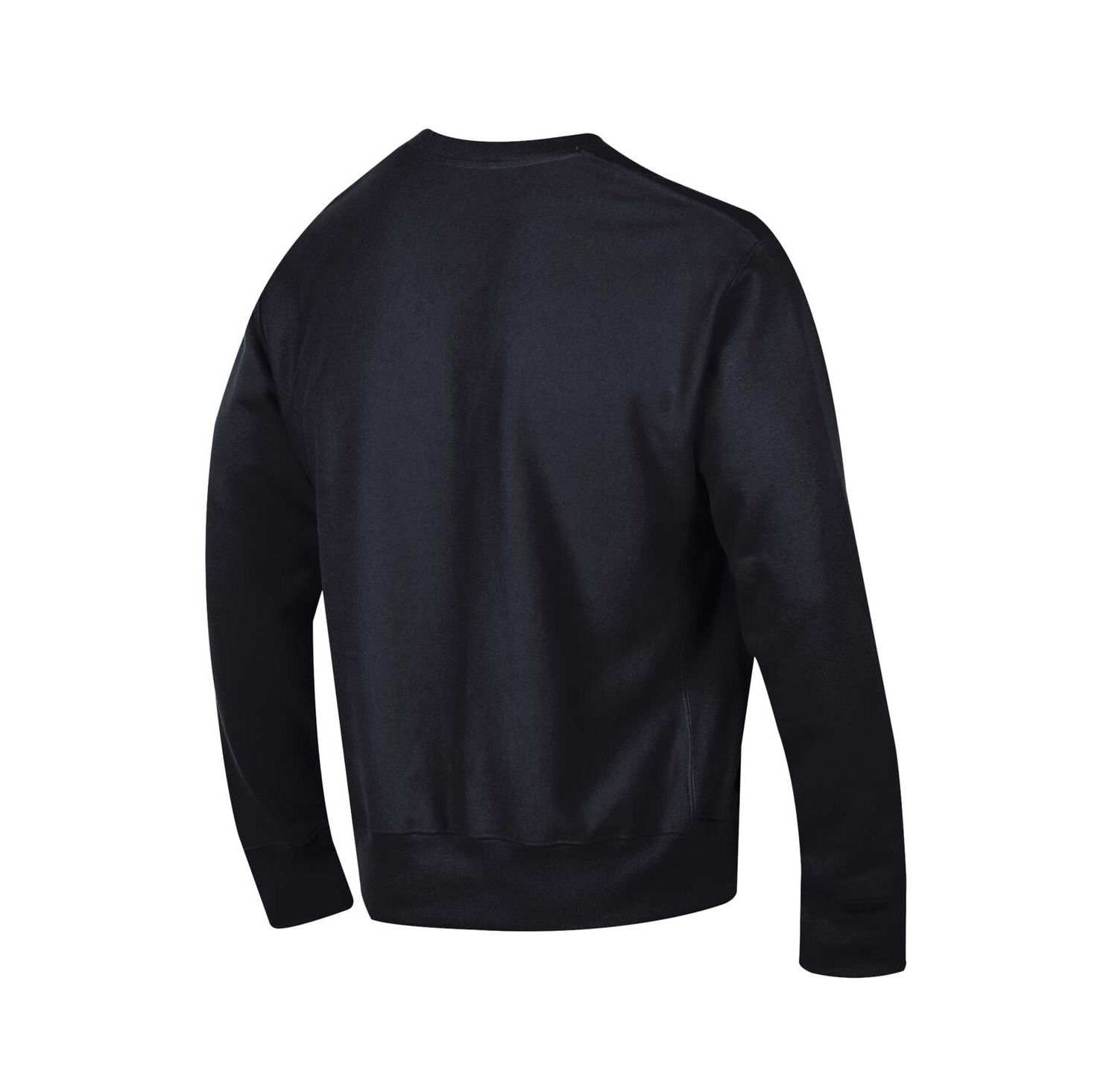 Men's Black Cincinnati Reds Reverse Weave Chenille Sweatshirt
